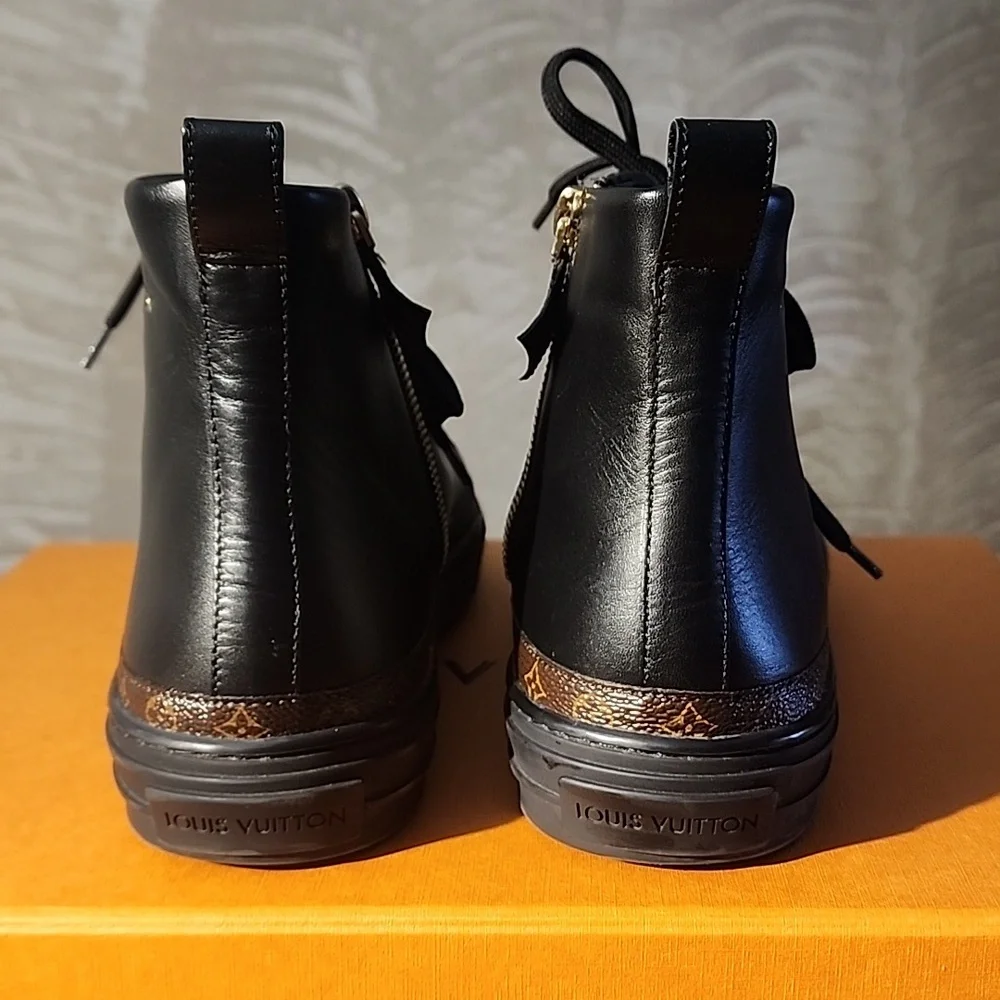 Louis Vuitton high top fashion tennis shoe. Authentic - Picture 3 of 16